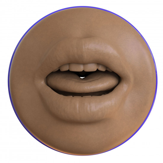 Мастурбатор-ротик Fleshlight Boost Blow Medium Dark Flesh, плавающие кольца Turbo Tech