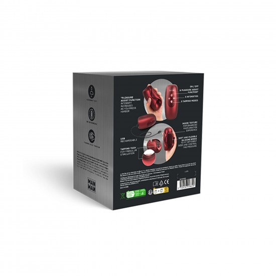 Мастурбатор з вібрацією Manwan SUB.ONE Velvet Red