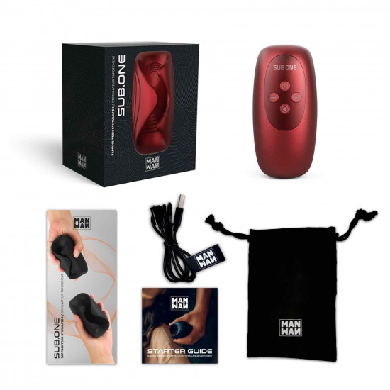 Мастурбатор з вібрацією Manwan SUB.ONE Velvet Red