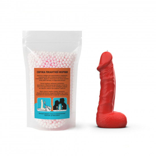 Свічка у вигляді члена Чистий Кайф MEDIUM Red