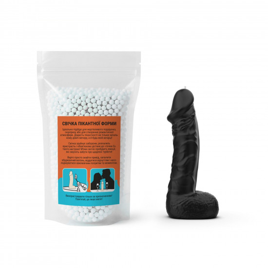 Свічка у вигляді члена Чистий Кайф LARGE Black