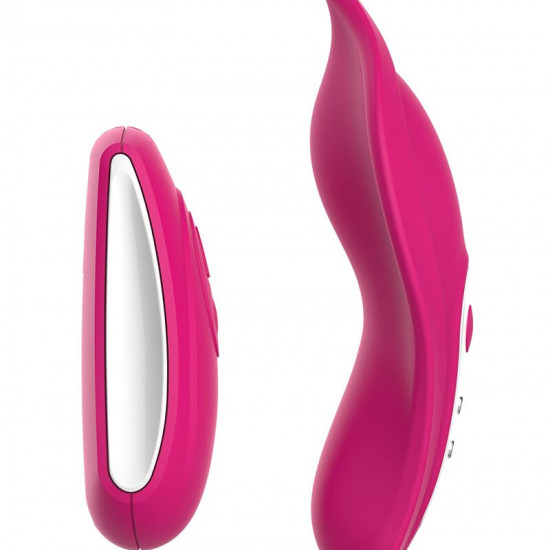 Вібратор у трусики Liebe Panty Vibe Recargable Cerise, нагрів до 39 °C, пульт, трусики S-M в комплекті