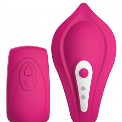 Вібратор у трусики Liebe Panty Vibe Recargable Cerise, нагрів до 39 °C, пульт, трусики S-M в комплекті