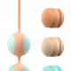 Вагінальні кульки Liebe Kewos — Peach/Mint, 5 кульок у комплекті, 15, 25, 35, 45 та 55 г