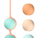 Вагінальні кульки Liebe Kewos — Peach/Mint, 5 кульок у комплекті, 15, 25, 35, 45 та 55 г