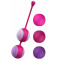 Вагінальні кульки Liebe Kewos — Cerise/Candy Violet, 5 кульок у комплекті, 15, 25, 35, 45 та 55 г