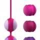Вагінальні кульки Liebe Kewos — Cerise/Candy Violet, 5 кульок у комплекті, 15, 25, 35, 45 та 55 г