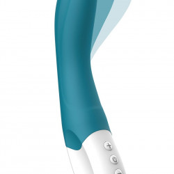 Вібратор точки G Liebe Bend It Rechargeable Ocean Blue, 10 режимів, дуже потужний, гнучкий стовбур