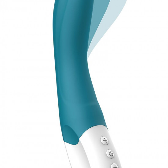 Вібратор точки G Liebe Bend It Rechargeable Ocean Blue, 10 режимів, дуже потужний, гнучкий стовбур