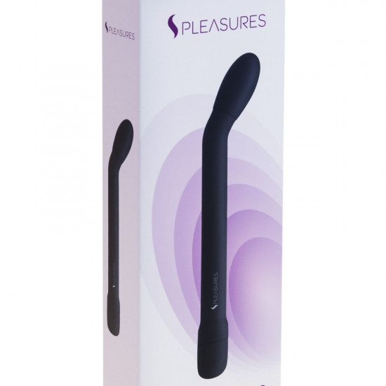 Тонкий вібратор для точки G S Pleasures Lithea Black, 7 режимів