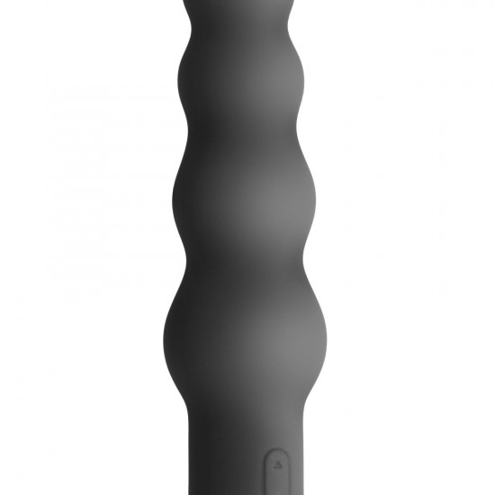 Вібратор S Pleasures Bullets Obsidian, чорний, у вигляді ряду кульок, 10 режимів, діаметр 4 см