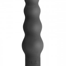 Вібратор S Pleasures Bullets Obsidian, чорний, у вигляді ряду кульок, 10 режимів, діаметр 4 см