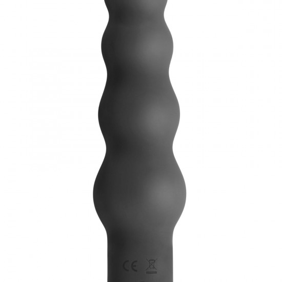 Вібратор S Pleasures Bullets Obsidian, чорний, у вигляді ряду кульок, 10 режимів, діаметр 4 см