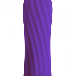 Віброкуля S Pleasures Bullets Twist & Shout Purple, фіолетова, ребриста поверхня, 10 режимів