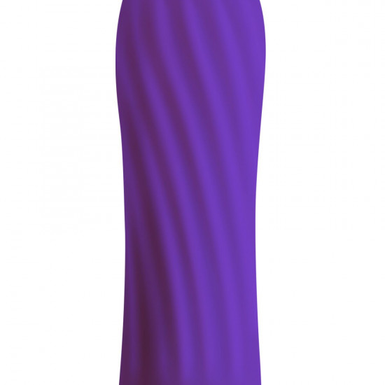 Віброкуля S Pleasures Bullets Twist & Shout Purple, фіолетова, ребриста поверхня, 10 режимів