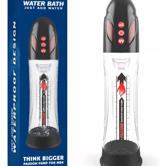 Автоматична гідропомпа 2в1 (вода/повітря) Water Bath, 2 режими, індикація рівня вакууму