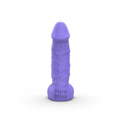 Свічка у вигляді члена Pure Bliss MINI Violet 15 см