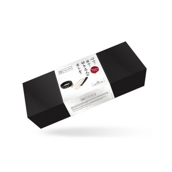 Нашийник з повідцем Liebe Seele Boudoir Amor Collar with Leash Black