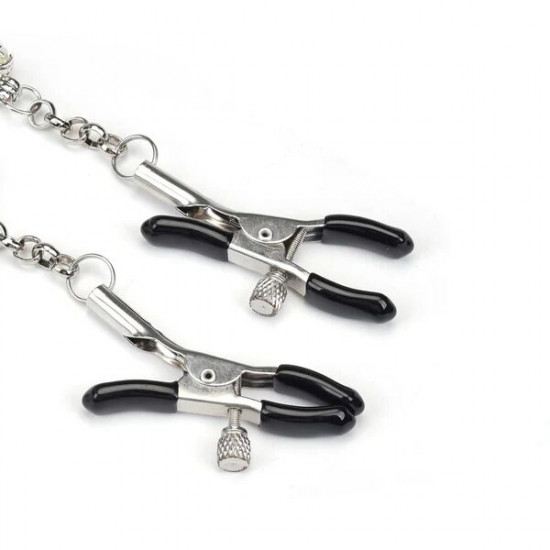 Затискачі для сосків Liebe Seele Glow-in-dark Nipple Clamps Light Blue