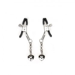Затискачі для сосків Liebe Seele Solid Heart Nipple Clamps Silver