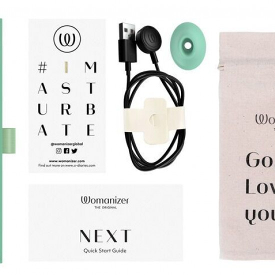 Вакуумний кліторальний стимулятор Womanizer Next Sage, 3D Pleasure Air, 14 рівнів інтенсивності