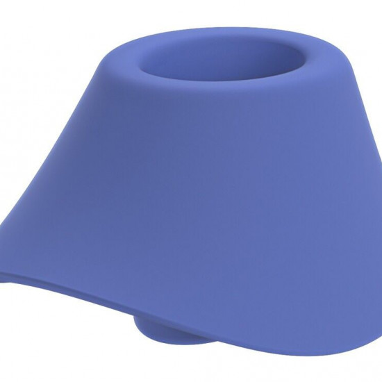 Вагінально-кліторальний стимулятор Womanizer Blend Vibrant Blue, вібрація + вакуум, 2 мотори