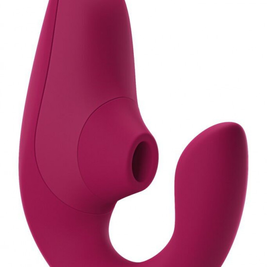 Вагінально-кліторальний стимулятор Womanizer Blend Vibrant Pink, вібрація + вакуум, 2 мотори