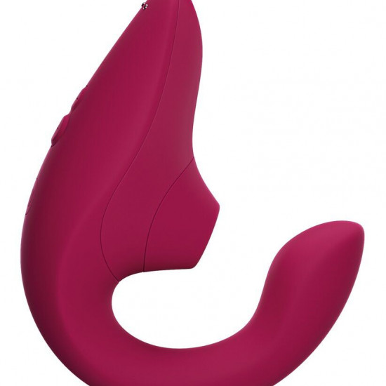 Вагінально-кліторальний стимулятор Womanizer Blend Vibrant Pink, вібрація + вакуум, 2 мотори