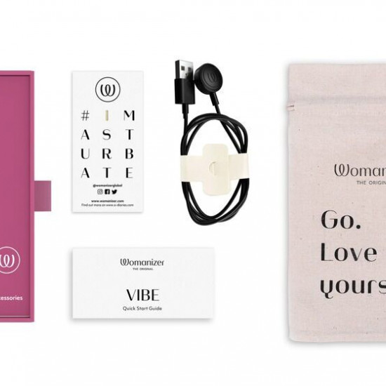 Мінівібратор Womanizer Vibe Dusky Pink, 3 авторежими + 10 рівнів інтенсивності