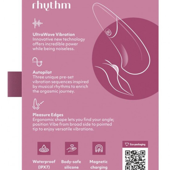 Мінівібратор Womanizer Vibe Dusky Pink, 3 авторежими + 10 рівнів інтенсивності