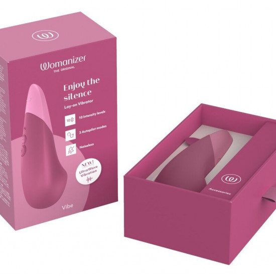 Мінівібратор Womanizer Vibe Dusky Pink, 3 авторежими + 10 рівнів інтенсивності