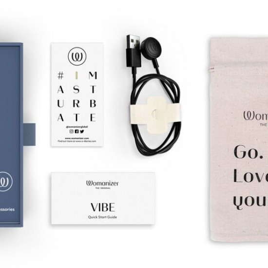 Мінівібратор Womanizer Vibe Dark Blue, 3 авторежими + 10 рівнів інтенсивності