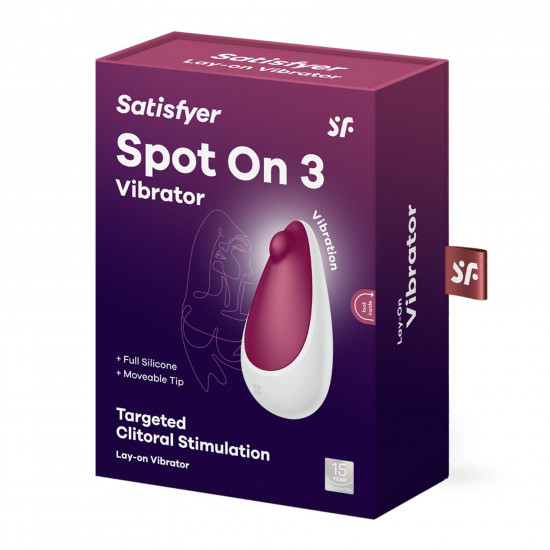 Вібратор Satisfyer Spot On 3 Berry, компактний та потужний, 12 режимів
