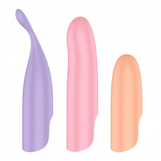 Набір 4-в-1 Satisfyer Playful Four, вібратор та 4 насадки, 12 режимів