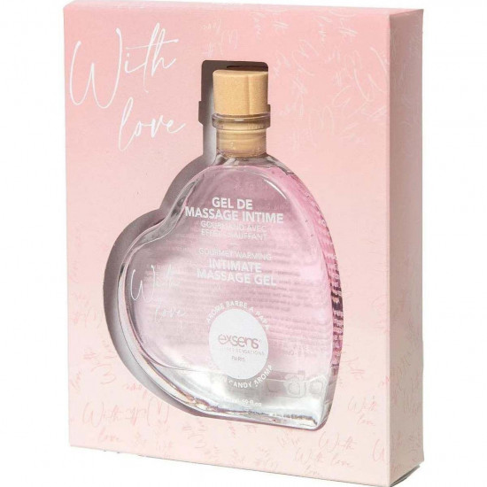 Масажний гель EXSENS With Love Cotton Candy 50 мл, розігрівальний, без цукру, їстівний