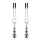 Затискачі для сосків Bedroom Fantasies: Nipple Clamps with Beaded Chain - Silver