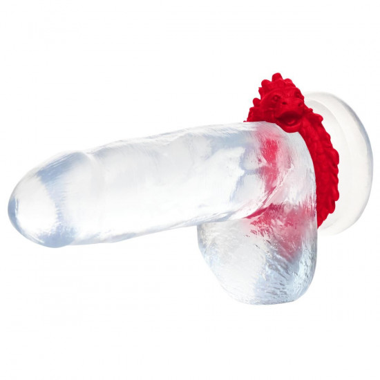 Ерекційне кільце – дракон Creature Cocks Rise of the Dragon Silicone Penis Ring – Red, діаметр 4 см