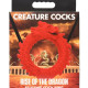 Ерекційне кільце – дракон Creature Cocks Rise of the Dragon Silicone Penis Ring – Red, діаметр 4 см