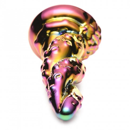 Фентезійний скляний фалоімітатор Creature Cocks Enchanting Rainbow Glass Dildo, 16 см