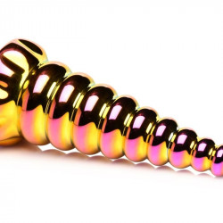 Фентезійний скляний фалоімітатор Creature Cocks Twilight Rainbow Glass Dildo, 16 см