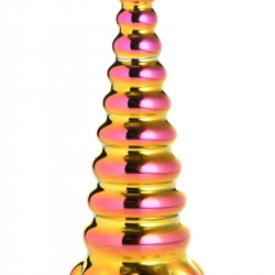 Фентезійний скляний фалоімітатор Creature Cocks Twilight Rainbow Glass Dildo, 16 см