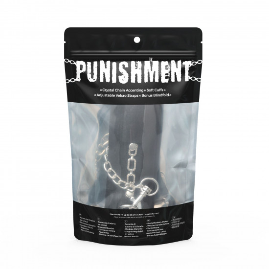 Наручники Punishment - Crystal Detail Handcuffs - Black