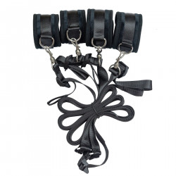 Розтяжка на ліжко Punishment - 5-Piece Bed Restraint Kit - Black