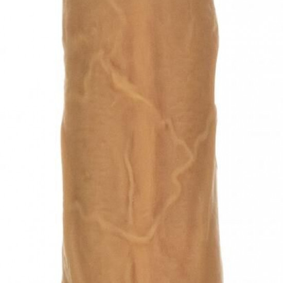 Фалоімітатор з пульсацією Naked ADDICTION Dominic 9″ Caramel, пульт ДК, діаметр 4,2 см