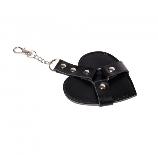 Брелок на карабіні для ключів Art of Sex Chained Heart, Чорний