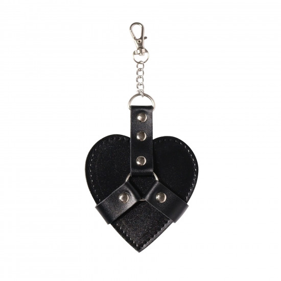 Брелок на карабіні для ключів Art of Sex Chained Heart, Чорний