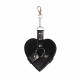 Брелок на карабіні для ключів Art of Sex Chained Heart, Чорний