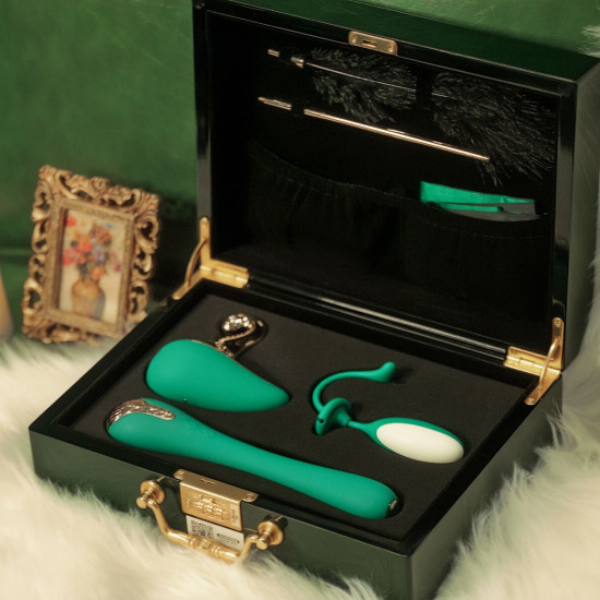 Набір Knight Jenay Pandora Box: вакуумний вібратор, вібратор з камерою, віброяйце, лоскітка, стрічка