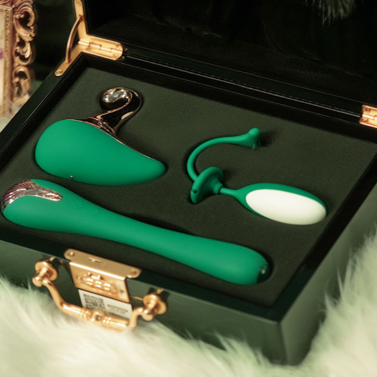 Набір Knight Jenay Pandora Box: вакуумний вібратор, вібратор з камерою, віброяйце, лоскітка, стрічка