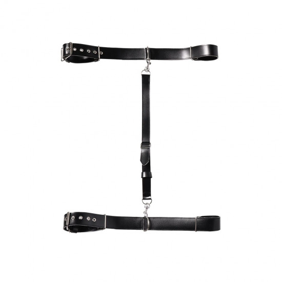 Бондажний набір Art of Sex - Michelle чорний, екошкіра